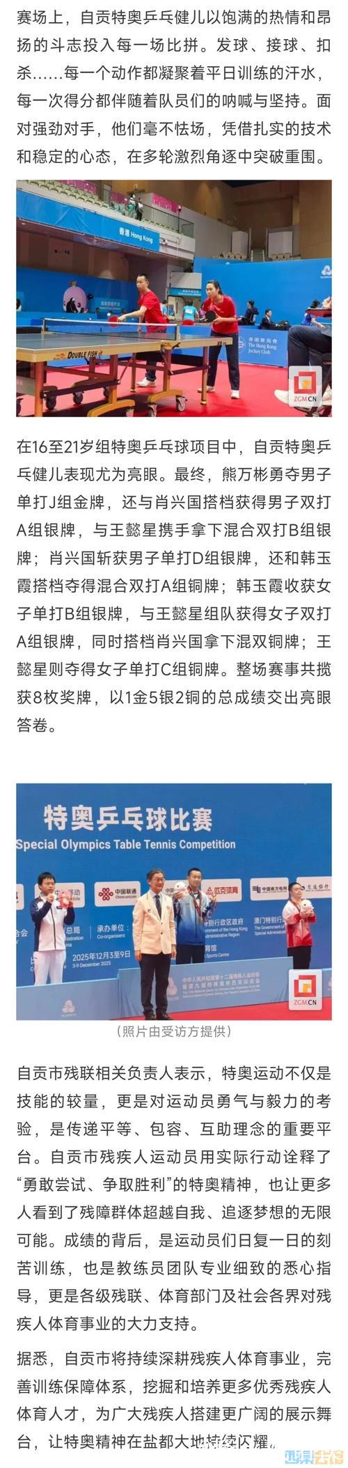 自贡特奥健儿羽坛夺8金2银1铜 全国赛场展风采